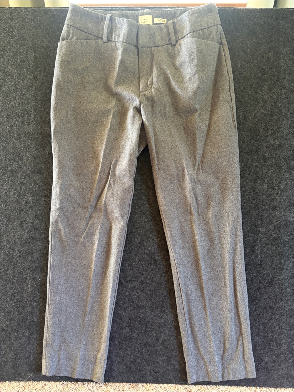 a new day Women's Gray Ankle Pants - Tailored Cropped